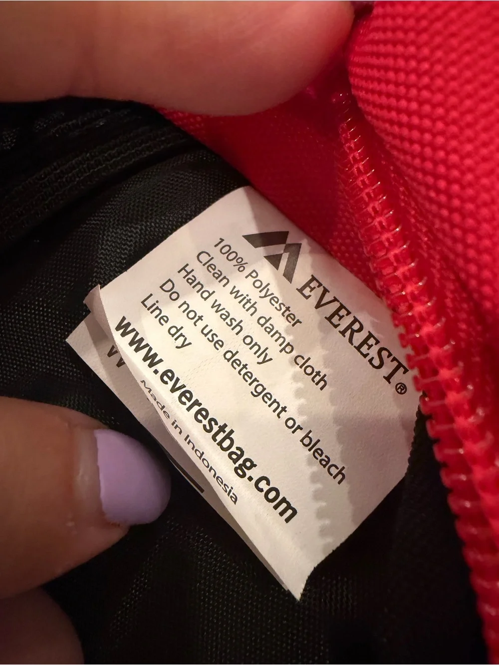 NWT Everest Mini Hiking Pack Red and Black Unisex Backpack